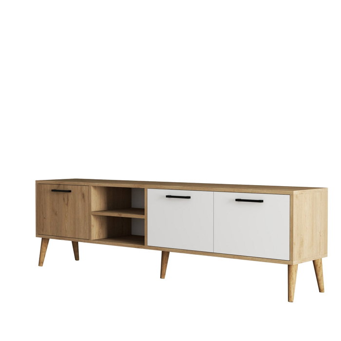 Hanah Home Soporte de TV Roble y Blanco Hanah Home Soporte de TV Roble y Blanco